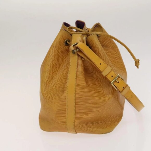 LOUIS VUITTON Epi Petit Noe Shoulder Bag Yellow M44109 LV Auth 118036 - Picture 4 of 15